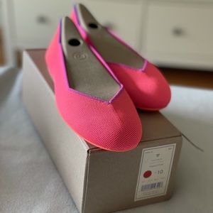 NWIB - Size 10 Rothy’s Tropical Pink Flats